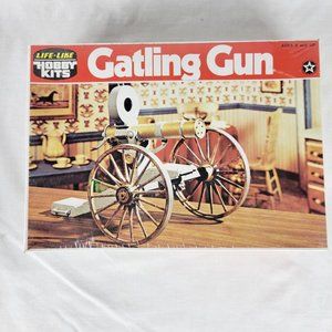 LIFE-LIKE Hobby Kit Gatling Gun Model #09693 NIB Sealed Vintage